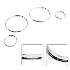 Silver Dash Trim Rings Speedometer Gauge Cluster Panel For BMW E38 E39 E53 X5