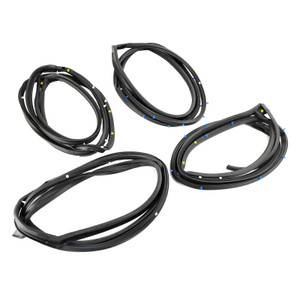 4PCS Door Weatherstrip Silence Opening Gasket For Honda Civic 2006-2011