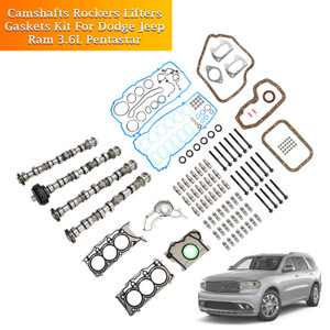 Camshafts Rockers Lifters Gaskets Kit For Dodge Jeep Ram 3.6L Pentastar