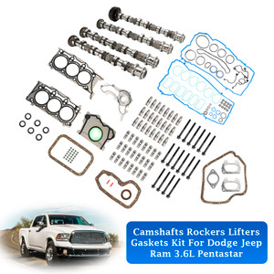 Camshafts Rockers Lifters Gaskets Kit For Dodge Jeep Ram 3.6L Pentastar
