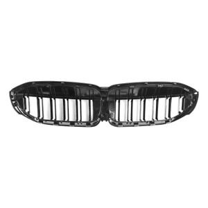 Black Dual Slat Kidney Grille Grill 51138072085 Fit BMW 3 Series G20 2019-2022