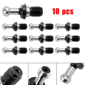 10Pcs CAT40 45 0.589" Degree Pull Stud Retention Knob Fits HAAS CAT CNC Silver
