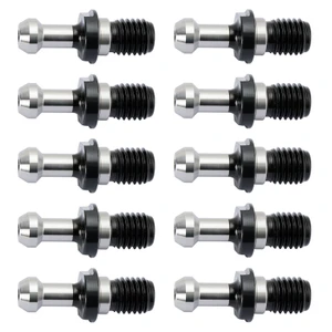 10Pcs CAT40 45 0.589" Degree Pull Stud Retention Knob Fits HAAS CAT CNC Silver