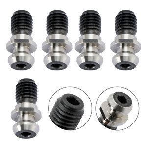 5Pcs CAT40 45 0.740" Coolant Pull Stud Retention Knob For Mazak Fadal Silver