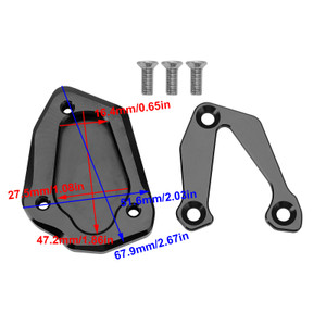 Kickstand Enlarge Plate Pad fit for BMW S1000RR 2020+ BLK