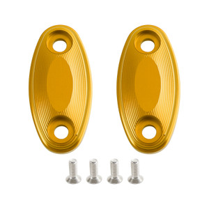 CNC Aluminum Gold Mirror Block Off Plates For Honda CBR500R CBR600RR 2013-2020