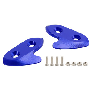 CNC Aluminum Blue Mirror Block Off Plates For Yamaha R1 / R1M / R1S 2015-2019