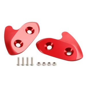 CNC Aluminum Red Mirror Block Off Plates For Yamaha R1 / R1M / R1S 2015-2019