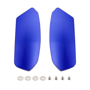 CNC Aluminum Blue Mirror Block Off Plates For Suzuki GSXR1000 GSXR1000R 17-24