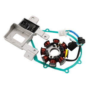 Generator Stator Regulator Rectifier & Gasket For Honda ANF125 AFS125 Wave 05-11