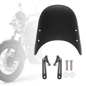 Windshield WindScreen fit for MOTO GUZZI V7 Classic 2016-2023 V9 Bobber 2018-23 BLK