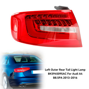 2013-2014 Audi A4 Base Left Outer Rear Tail Light Lamp 8K5945095AC Generic