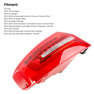 2015 Audi A4 Prestige Left Outer Rear Tail Light Lamp 8K5945095AC Generic