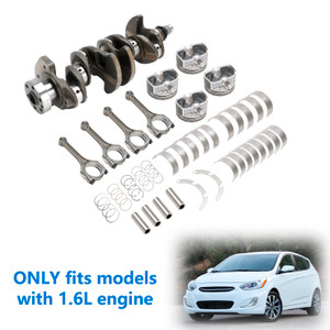 2017 Hyundai Veloster Value Edition Hatchback 3-Door with 1.6L engine Crankshaft & Connecting Rod Piston Kit 23510 2B000, 23510 2B010, 235102B000, 235102B010 Generic