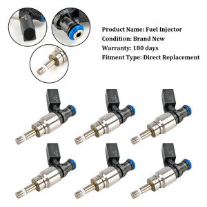 2008-2012 AUDI A5 A6 Q5 A4 QUATTRO A5 QUATTRO 6*Fuel Injector 06E906036F, 0261500037, 06E906036AG, FIJ0035, 06E906036 F, 06E 906 036 AG, FJ1041, 800-2077N,Generic