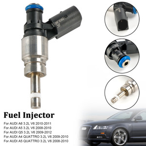 2008-2010 AUDI A5 QUATTRO 3.2L V6 1*Fuel Injector 06E906036F, 0261500037, 06E906036AG, FIJ0035, 06E906036 F, 06E 906 036 AG, FJ1041, 800-2077N, DI-56155,silver Generic