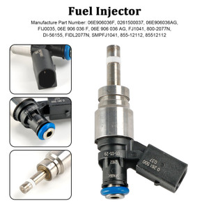 2008-2010 AUDI A5 QUATTRO 3.2L V6 1*Fuel Injector 06E906036F, 0261500037, 06E906036AG, FIJ0035, 06E906036 F, 06E 906 036 AG, FJ1041, 800-2077N, DI-56155,silver Generic