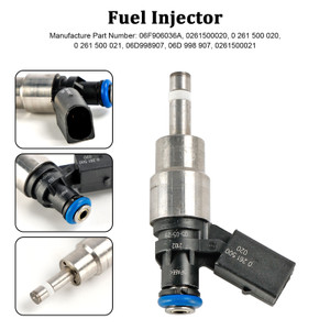 2005-2009 Audi A4 Quattro A4 TT A3 Volkswagen Passat Jetta GTI EOS 2.0L I4 1*Fuel Injector 06F906036A, 0261500020, 0261500020, 061500021, 06D998907,silver Generic