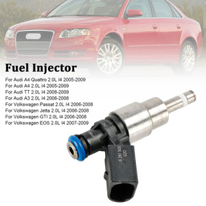 2006-2008 Volkswagen Jetta 2.0L I4 1*Fuel Injector 06F906036A, 0261500020, 0261500020, 061500021, 06D998907, 06D998907, 0261500021 silver Generic