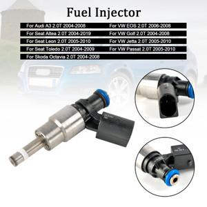 2005-2010 Volkswagen Jetta 2.0T 1*Fuel Injector 06F906036D, 06D906036B, 0261500011, 0261500011, 06D906036B silver Generic