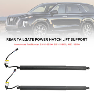 2020-2022 Hyundai Palisade Left + right Rear Tailgate Power Hatch Lift Support 81841-S8100, 81841S8100, 81841 S8100, 81831-S8100, 81831 S8100, 81831S8100 black Generic