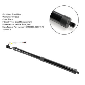 2017-2023 Volvo XC40 536 left Rear Tailgate Power Hatch Lift Support 32296296, 32357573, 32384408 black Generic