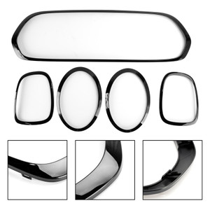 2014-2021 MINI F55 F56 F57 Model Vehicles  Front Bumper Grill Surround Trim+Front Fog Light Cover Trim+Rear Fog Light Cover Trim 51137449207 Generic