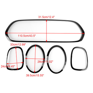 2015 onwards MINI F57 2 Door Convertible Cooper S, Cooper SD Front Bumper Grill Surround Trim+Front Fog Light Cover Trim+Rear Fog Light Cover Trim 51137449207 Generic