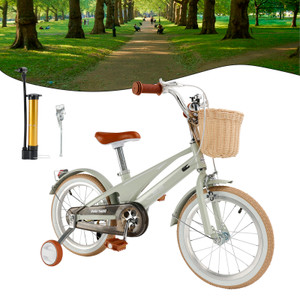 16 inches Kid's Bike Child Bicycle for Ages 7-9 Years with auxiliary wheels