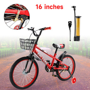 16 inches Kid's Bike Child Bicycle Boys and Girls with Bottle Cage Holder