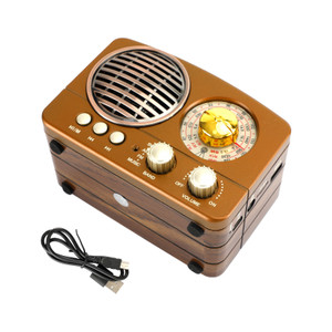 Retro-Style Decorative Radio Mini Portable Music Player Bluetooth Speaker Radio
