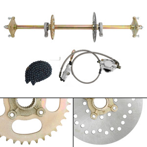 32" ATV Quad Go Kart Rear Live Axle Kit Sprocket Brake Wheel Hub Brake Assembly