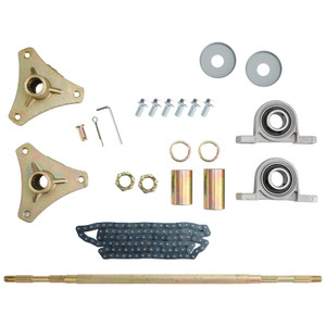 29" ATV Quad Go Kart Rear Live Axle Kit Sprocket Brake Wheel Hub Brake Assembly