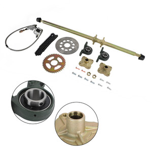 44.8" ATV Quad Go Kart Rear Live Axle Kit Sprocket Brake Wheel Hub Brake Assembly
