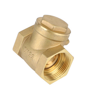 1-1/2" Female Thread Brass Horizontal DN40 One-Way Non-Return Swing Check Valve