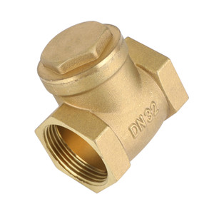 1-1/2" Female Thread Brass Horizontal DN40 One-Way Non-Return Swing Check Valve