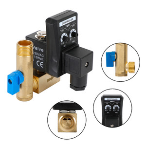AC 220V 1/2" Automatic Electronic Timed Air Compressor Auto Drain Valve