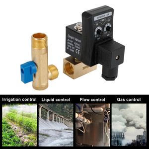 AC 220V 1/2" Automatic Electronic Timed Air Compressor Auto Drain Valve