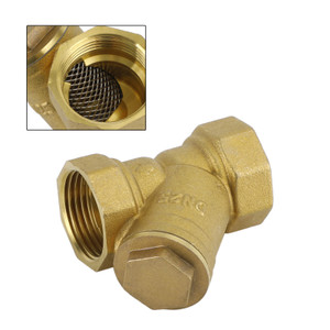 1" Female NPT Brass Y Strainer For Fire Alarm Lines and Plumbing