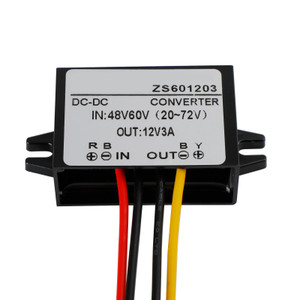 Waterproof DC-DC Converter 60V Step Down to 12V Car Power Supply Module 3A
