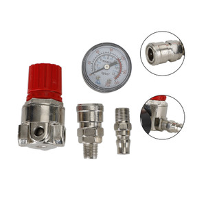 1/4" Pressure Regulator Air Compressor Adjustable Gauge Valve Control 175Psi