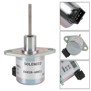 For Kioti Engine Stop Solenoid Mechron Ck Dk Rx Tractor E6820-60011 12V