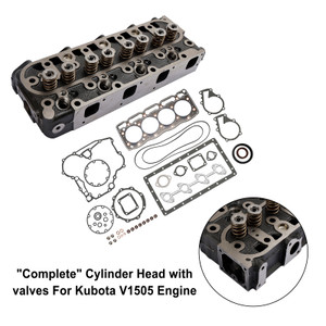 Kubota V1505- Tractor B2910HSD B7800HSD B3030HSD B3030HSDC B3200HSD B3300S Cylinder Head With Valve Spring & Gasket Kit Generic