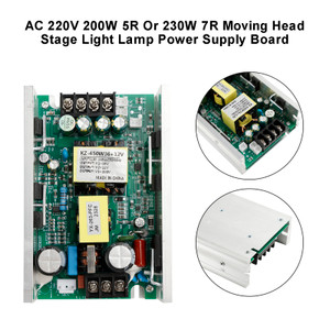 AC 220V 200W 5R Or 230W 7R Moving Head Stage Light Lamp Power Supply Board