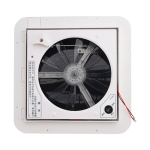 11" RV Caravan Roof Vent Forward and reverse motor RV Fan 12V Skylight W/ Light