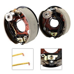 Electric Trailer Brake Kit w/Shields-Self Adjusting-12-1/4"-Left/Right Hand-10K
