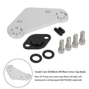 Crank Case Oil Plate Cover Cap drain For Kawasaki 650sx SX X2 TS 750sx 800