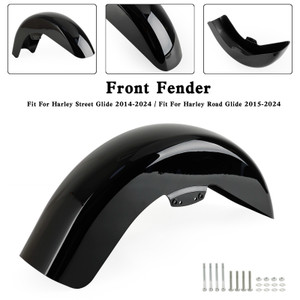 2014-2024 Touring Street Glide Road Glide Front Fender Gloss Black Generic