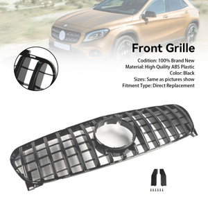 2017-2019 Mercedes Benz GLA-Class W156 X156 Upper grille With logo Black Generic