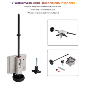 14" Bandsaw Upper Wheel Tension Assembly w/Iron Hinge For Delta/Powermatic
